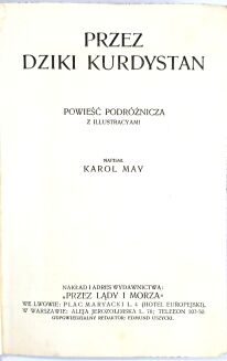 KAROL MAY - PRZEZ DZIKI KURDYSTAN wyd.1, oprawa wydawnicza - 4