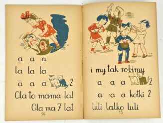 MAĆKOWIAKOWIE- 8 zeszytów: LALA; LAS; SAD; ULICA; WYSTAWA; DOMEK; CHOINKA; ZIMA 1945 retro czytanki dla dzieci - 3