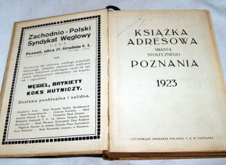 KSIĄŻKA ADRESOWA MIASTA STOŁECZNEGO POZNANIA 1923 - 3
