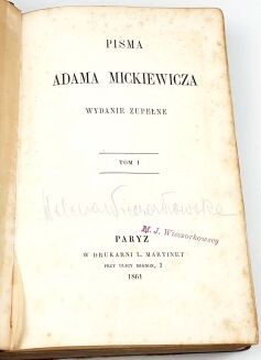 MICKIEWICZ- PISMA t. 1-6 wyd. Paryż 1860-1861 - 4
