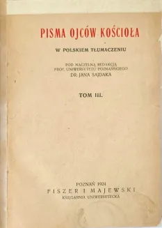 [PISMA OJCÓW KOŚCIOŁA] EUZEBIUSZ Z CEZAREI - HISTORIA KOŚCIELNA, wyd. 1924 - 2