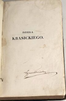 KRASICKI- DZIEŁA 10 tomów wyd. Paryż-Genewa 1830r. - 5