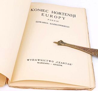 KOZIKOWSKI- KONIEC HORTENSJI  EUROPY / THE END OF HYDRANGEA OF EUROPA 1924 avant-garde cover poetry - 3