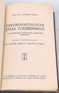 FREUD- PSYCHOPATOLOGIA ŻYCIA CODZIENNEGO wyd.1 - 5