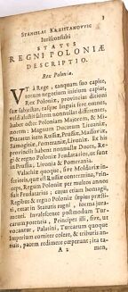 Elzevir- RESPUBLICA Sine Status Regal POLONIAE, LITUANIE, PRUSSIAE, LIVONIAE, etc. wyd. 1627r. [HISTORYA POLSKI, PRUS, LITWY] - 3