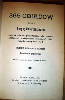 ĆWIERCZAKIEWICZ- 365 OBIADÓW reprint - 2