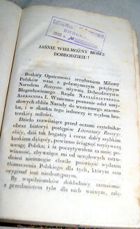 LINDE- RYS HISTORYCZNY LITERATURY NARODÓW SŁOWIAŃSKICH. RYS HISTORYCZNY LITERATURY ROSSYYSKIEY wyd. 1823 oprawa - 5