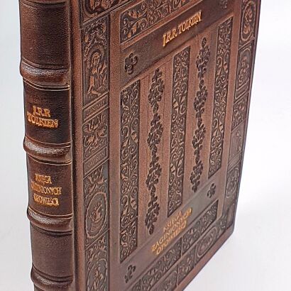 TOLKIEN - KSIĘGA ZAGINIONYCH OPOWIEŚCI ekskluzywna oprawa skórzana