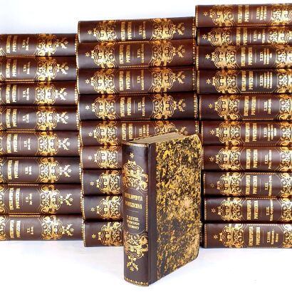 ENCYKLOPEDYJA POWSZECHNA ORGELBRANDA Warszawa 1859-1868 Tom I-XXVIII (komplet) oryginał