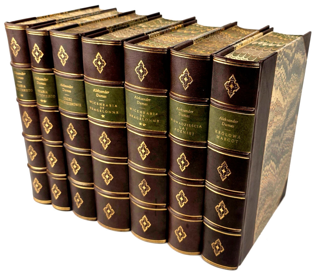 DUMAS - DZIEŁA. Trylogia TRZEJ MUSZKIETEROWIE, HRABIA MONTE CHRISTO, KRÓLOWA MARGOT wyd. 1956-7 ilustracje