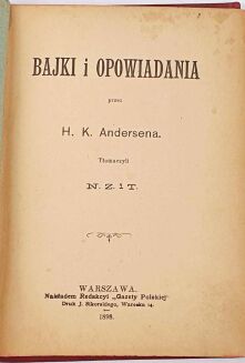 ANDERSEN - BAJKI I OPOWIADANIA. Oprawa Wojciech Grysiewicz, Lwów - 3