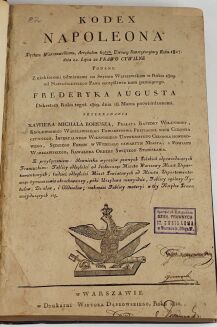 [Z Biblioteki prawniczej Feliksa Szenwica] KODEX NAPOLEONA Warszawa 1810 - 3
