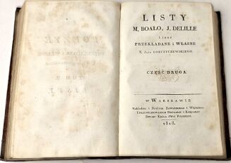 GORCZYCZEWSKI -  POEZYE PRZEKŁADANE I WŁASNE JANA GORCZYCZEWSKIEGO t.1-2 [komplet w 1 wol.]. Pierwsze pełne przekłady na j.polski Pope'a, Delille'a, Boala Despro, 1818 - 4