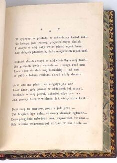 HEINE - KSIĘGA PIEŚNI HENRYKA HEINEGO. Wyd.1, 1880, skóra - 5