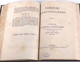 OGIŃSKI- PAMIĘTNIKI Z OŚMNASTEGO WIEKU t.1-4 [komplet w 2 wol.] 1870 - 5