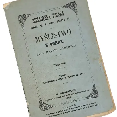 OSTRORÓG - MYŚLISTWO Z OGARY wyd.1859r.