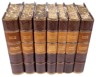 PROUST- W POSZUKIWANIU STRACONEGO CZASU / IN SEARCH OF LOST TIME vol. 1-7 (complete set). 1st ed. complete. - 3