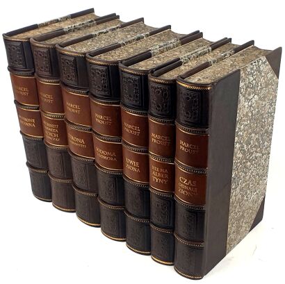 PROUST- W POSZUKIWANIU STRACONEGO CZASU t. 1-7 (komplet). Wyd.1 kompletne.