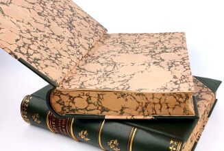 SCHILLER- DZIEŁA POETYCZNE I DRAMATYCZNE [1906] 6t. w 2 wol., luksusowy półskórek - 4