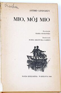 LINDGREN- MIO, MÓJ MIO wyd.1 - 2