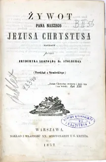 STOLBERG - ŻYWOT PANA NASZEGO JEZUSA CHRYSTUSA 1857 - 3