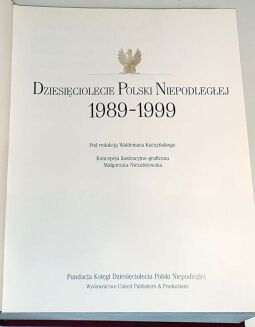 DZIESIĘCIOLECIE POLSKI NIEPODLEGŁEJ 1989-1999 - 3