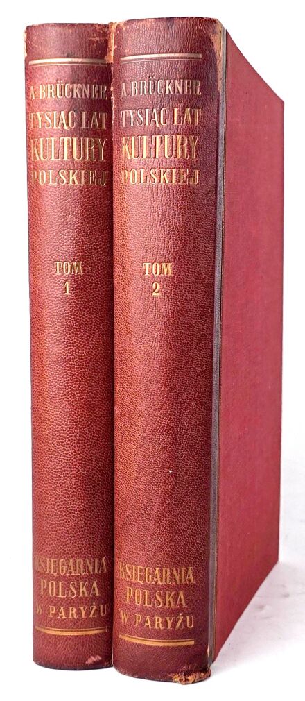 BRUCKNER - TYSIĄC LAT KULTURY POLSKIEJ tom I-II [komplet w 2 wol.]