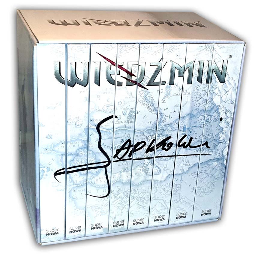 Andrzej Sapkowski WIEDŹMIN biały pakiet BOX t.1-8