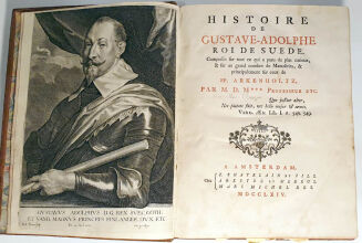 ARCHENHOLZ, MAUVILLON - HISTOIRE DE GUSTAVE-ADOLPHE, ROI DE SUEDE wyd.1764 plany, mapy POLONICA - 5