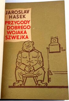 HASEK- PRZYGODY DOBREGO WOJAKA SZWEJKA wyd.1955 Tom I-IV [komplet w 2 wol.] skóra - 6