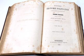 MILL- ZASADY EKONOMJI POLITYCZNEJ t.1-2 [komplet]. Wyd.1, 1859 - 5