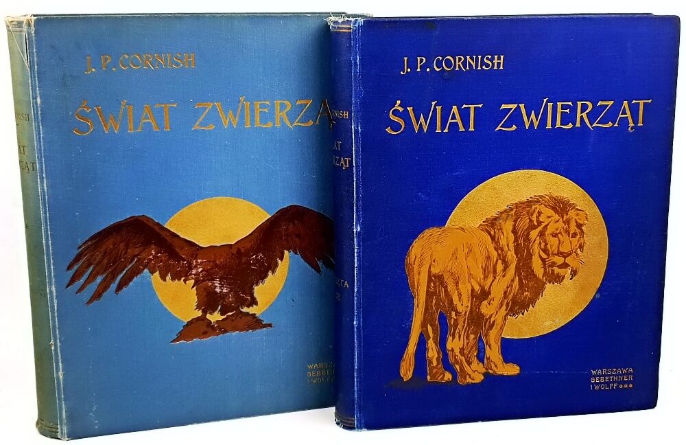 CORNISCH- ŚWIAT ZWIERZĄT Tom I-II setki ilustracji OPRAWA PUGET 