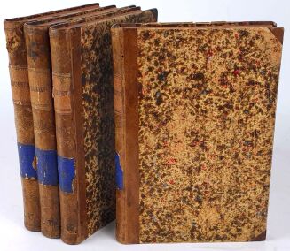 SIENKIEWICZ - PISMA HENRYKA SIENKIEWICZA 4wol. 1883, oprawa M.H. Szeinfeld, Introligator w Sieradzu. - 2