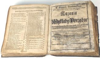 DAMBROWSKI- KAZANIA ALBO WYKŁADY PORZĄDNE, KAZANIA POKUTNE wyd. 1772r. skóra na desce - 7