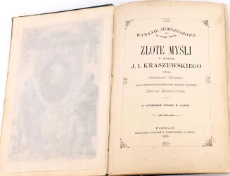 WEGNER- ZŁOTE MYŚLI Z DZIEŁ J. I. KRASZEWSKIEGO. Poznań 1879 - 4