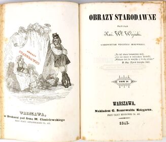 WÓJCICKI- OBRAZY STARODAWNE wyd.1843r. ilustracje Smokowski t. 1-2 [komplet] - 4