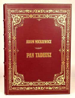 MICKIEWICZ- PAN TADEUSZ z Ilustracjami M. E. Andriollego, oprawa luksusowa skóra - 5