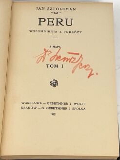 SZTOLCMAN - PERU t.1-2 [komplet w 2wol.] wyd. - 2