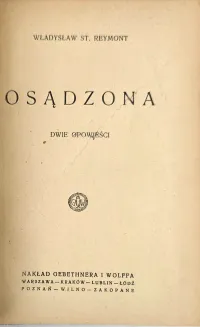 REYMONT - OSĄDZONA. Wyd.1, 1923 - 8