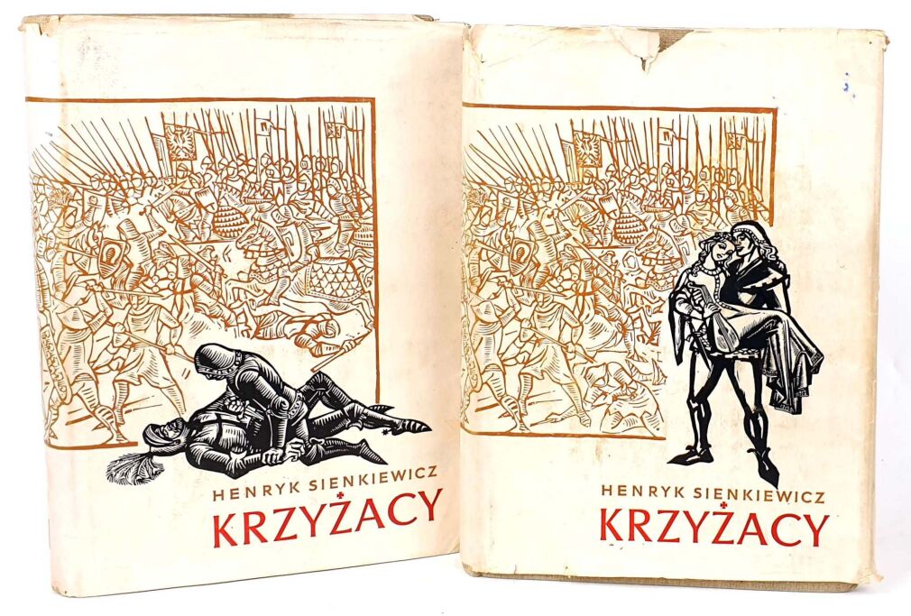 SIENKIEWICZ- KRZYŻACY t. I,II wyd. 1960 NAJEPSZE drzeworyty  TOEPFER