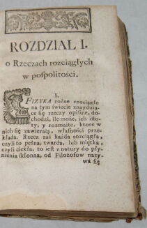 CHRÓSCIKOWSKI- FIZYKA 1764r. TABLICE Pierwszy polski podręcznik fizyki - 6