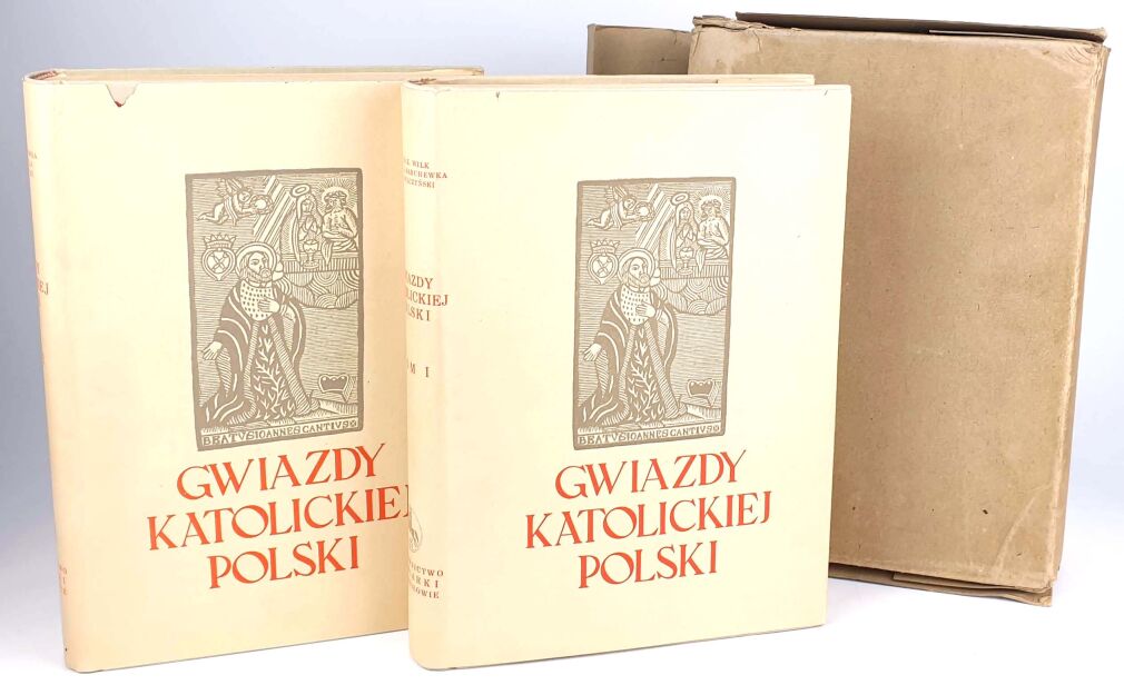 WILK, WILCZYŃSKI- GWIAZDY KATOLICKIEJ POLSKI wyd. 1938, obwoluty, futerał, stan!