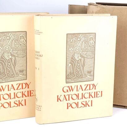 WILK, WILCZYŃSKI- GWIAZDY KATOLICKIEJ POLSKI wyd. 1938, obwoluty, futerał, stan!
