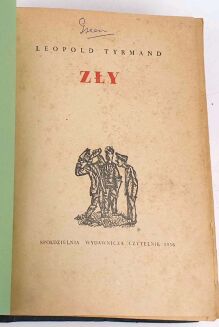TYRMAND - ZŁY wyd. 1956r. Książka legenda - 3