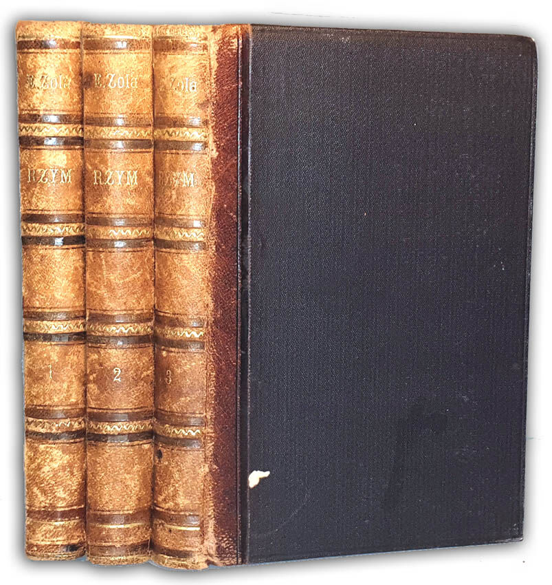 ZOLA - RZYM cz.1-3 [komplet w 3 wol.] wyd.1 z 1897