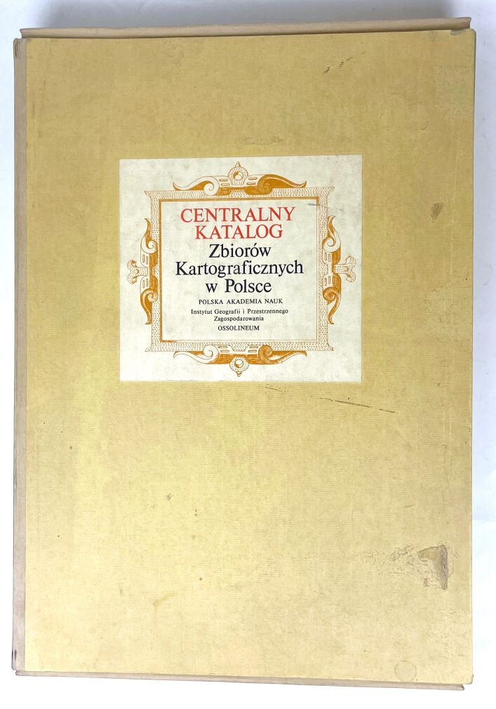 CENTRALNY KATALOG ZBIORÓW KARTOGRAFICZNYCH W POLSCE ZESZYT 5 CZ. 1-2 [komplet]