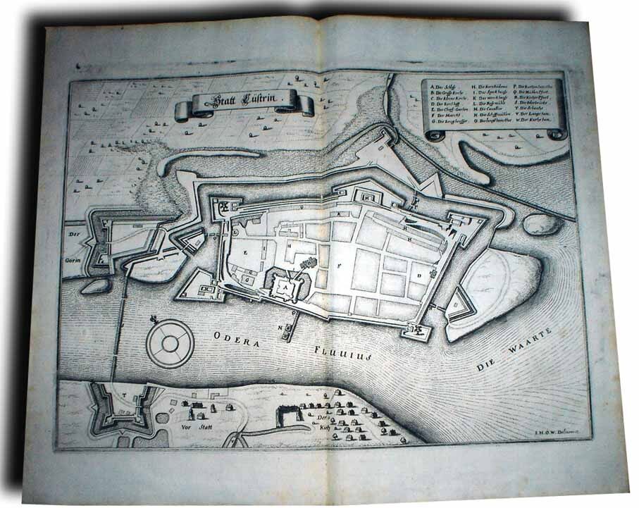 MERIAN- STATT CUESTRIN [KOSTRZYN NAD ODRĄ] 1652r.