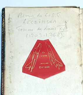 SUPEREKSLIBRIS Marii Leszczyńskiej, królowej Francji - EXERCISES ET PRIERES wyd. 1756 - 4