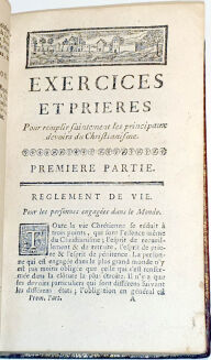 SUPEREKSLIBRIS Marii Leszczyńskiej, królowej Francji - EXERCISES ET PRIERES wyd. 1756 - 6