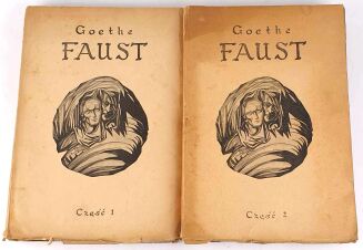 GOETHE- FAUST 1-2 (komplet) z podpisem Emila Zegadłowicza i Franciszka Foltina - 3